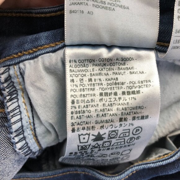 Levis Womens 811 Jeans Size 30 Curvy Skinny Leg Ankle Classic Blue Denim Casual - Picture 9 of 14